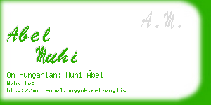 abel muhi business card